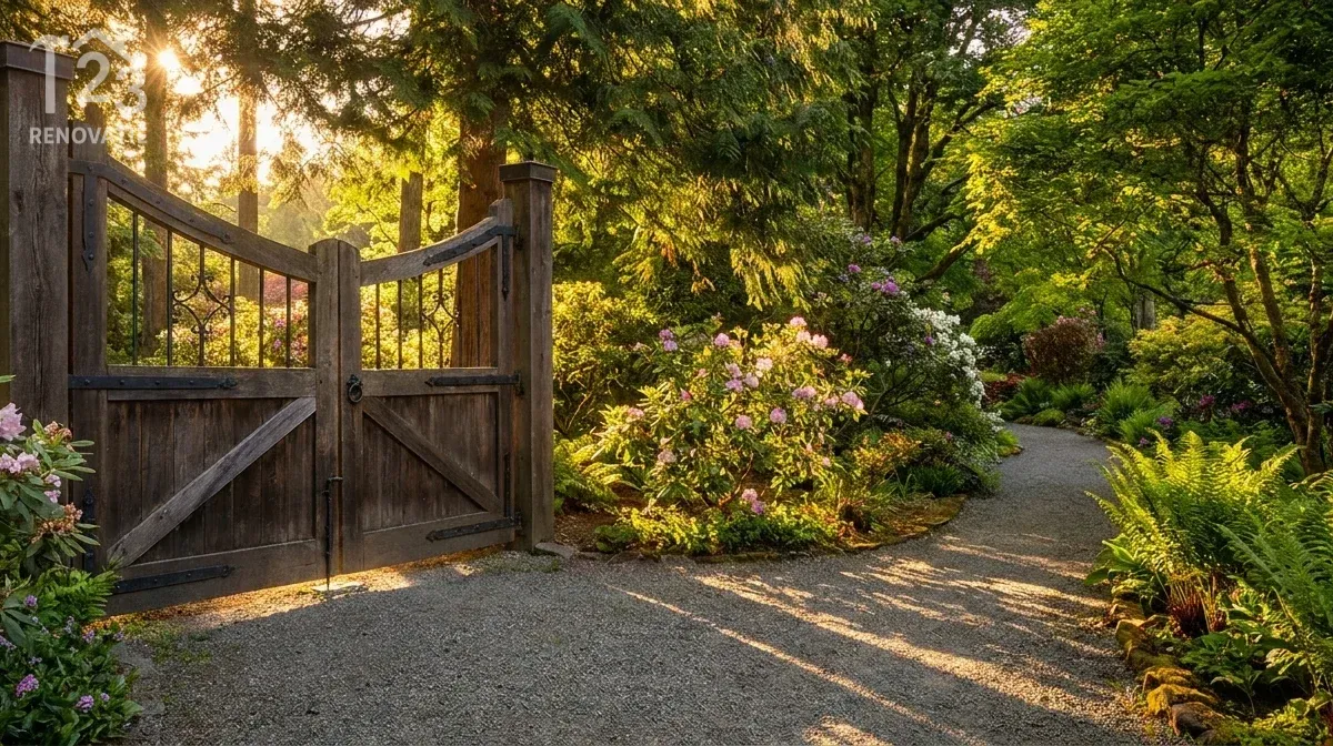 Wat kost een houten poort? Prijzen en factoren uitgelegd