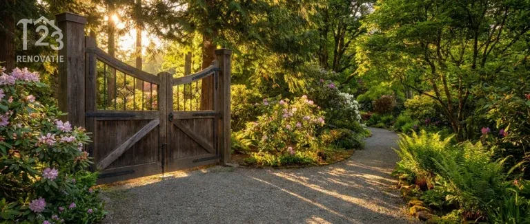 Wat kost een houten poort? Prijzen en factoren uitgelegd